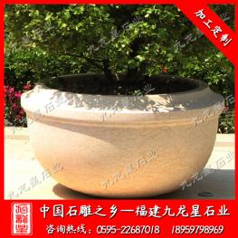 石材花缽批發(fā)廠家 景觀石材花缽圖片