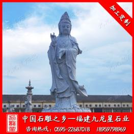 9米9滴水觀音 寺廟9米高觀音 石雕觀音廠家