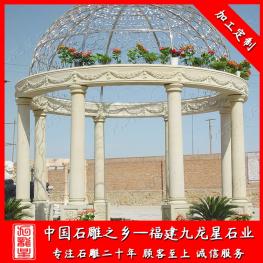 中式石雕涼亭廠家 室外石涼亭雕刻
