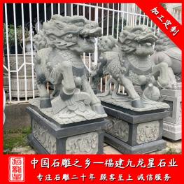 門口石雕麒麟廠家價(jià)格 石雕麒麟規(guī)格