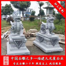 江西石雕貔貅生產(chǎn)廠家 門口貔貅擺放