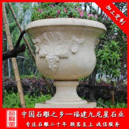 大理石花盆花缽供應(yīng) 創(chuàng)意石材花盆廠家批發(fā)