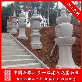 六角石雕佛塔廠家 佛教石塔雕塑 古建筑石塔批發(fā)