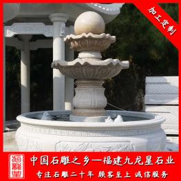 雙層石雕風(fēng)水球 直徑80公分 石雕風(fēng)水球安裝廠家