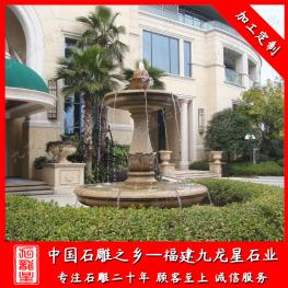大理石水缽噴泉水景工程 廣場(chǎng)石雕噴泉廠家雕刻